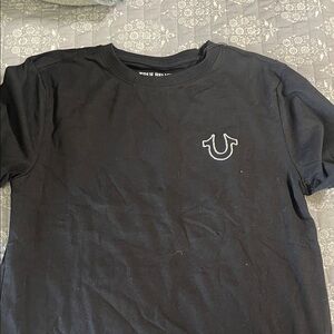 True Religion kids Black Tee with Logo